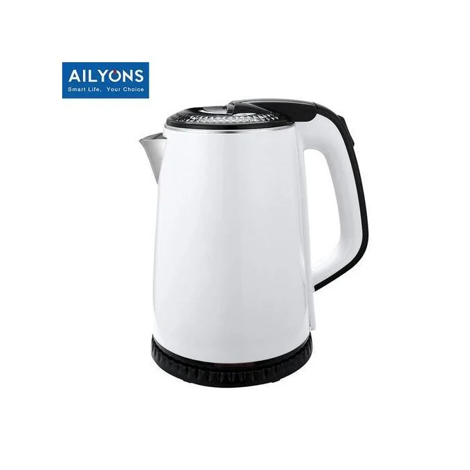 AILYONS FK-0306 Stainless Steel 1.8L Electric Kettle-White — JayBright Technologies