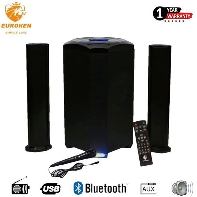 Euroken 2.1 CH MULTIMEDIA SPEAKER SYSTEM-BT/FM/USB-PMPO 20000W — JayBright Technologies