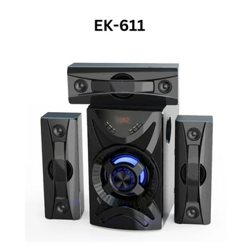 Euroken EK-611 3.1 CHANNEL HIGH QUALITY WOOFER SYSTEM PMPO 20000W & 3 SPEAKERS