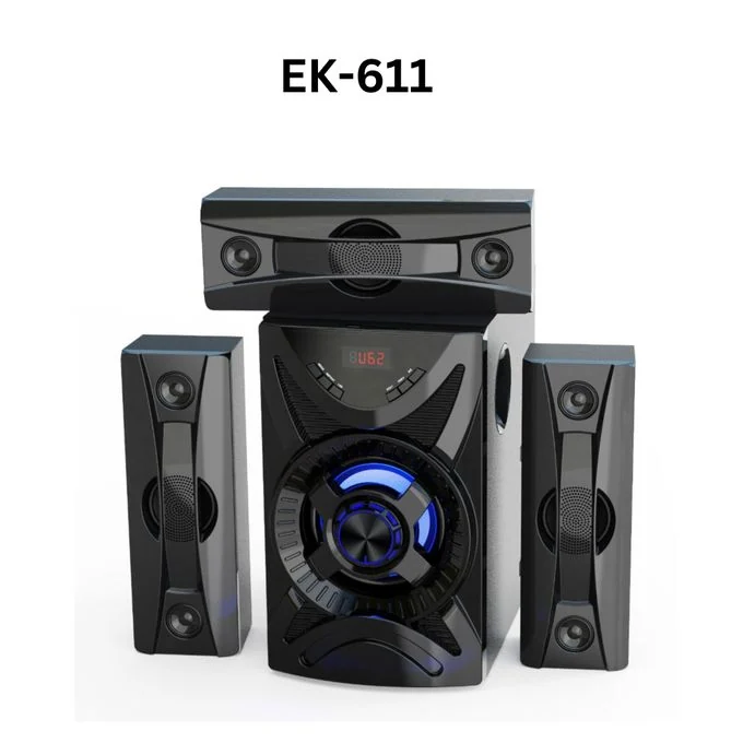 Euroken EK-611 3.1 CHANNEL HIGH QUALITY WOOFER SYSTEM PMPO 20000W & 3 SPEAKERS — JayBright Technologies