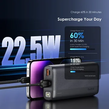 oraimo Traveler 22.5 PD 20000mAh 22.5W Power Bank, image 6