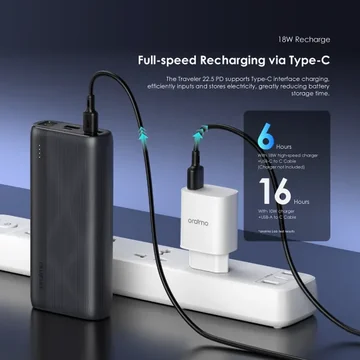 oraimo Traveler 22.5 PD 20000mAh 22.5W Power Bank, image 9