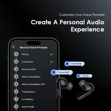oraimo SpaceBuds Hybrid ANC True Wireless Earbuds Customized Voice Prompt, image 7