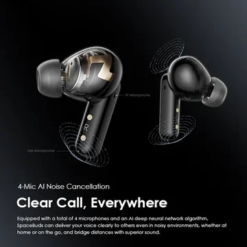 oraimo SpaceBuds Hybrid ANC True Wireless Earbuds Customized Voice Prompt, image 11
