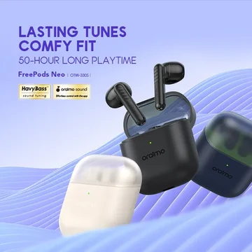 oraimo FreePods Neo Half In Ear True Wireless Earbuds, image 4