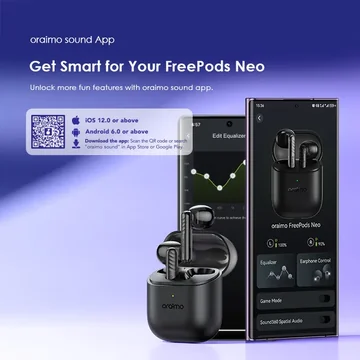 oraimo FreePods Neo Half In Ear True Wireless Earbuds, image 9