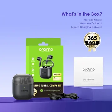 oraimo FreePods Neo Half In Ear True Wireless Earbuds, image 12