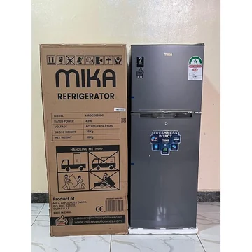 Mika 138L Double Door Refrigerator – Top Mounted Freezer, Direct Cool, Deodorizer, 2-Star Energy Rating, image 3