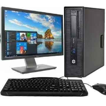 HP EliteDesk 800 G1 Refurbished Desktop Core i5, 4GB RAM, 500GB HDD + 19″ Dell Monitor
