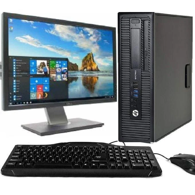 HP EliteDesk 800 G1 Refurbished Desktop Core i5, 4GB RAM, 500GB HDD + 19″ Dell Monitor — JayBright Technologies