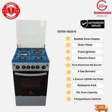 Eurochef 3+1 Standing Cooker with Electric Oven and 50×55, image 3