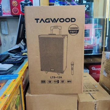 TAGWOOD 12 Inch Trolley Speaker Portable With Microphone, image 3