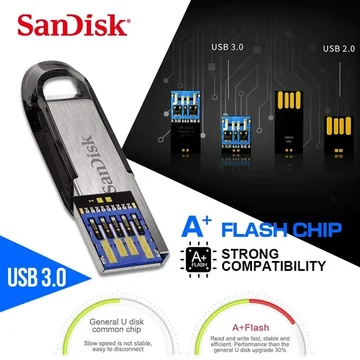 Sandisk 128GB Ultra Flair USB 3.0 Flash Drive – High-Speed Metal, image 3