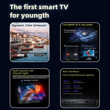 Vitron HTC3288QS, 32 inch QLED Smart Android TV – Black(1YR WRTY), image 3