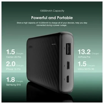 oraimo Slice Link 10000mAh 12W Power Bank, image 6