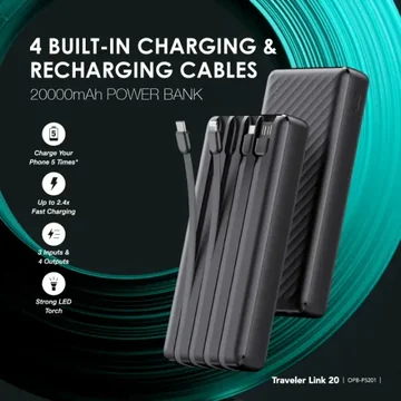 oraimo Traveler Link 20 20000mAh 12W Power Bank, image 9