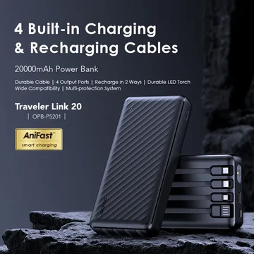 oraimo Traveler Link 20 20000mAh 12W Power Bank, image 6