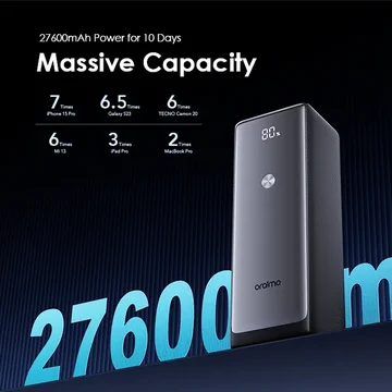 oraimo PowerJet 130 27600mAh 130W Power Bank, image 2
