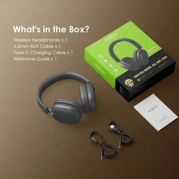 oraimo BoomPop Lite ENC Over-Ear Wireless Headphones, image 4