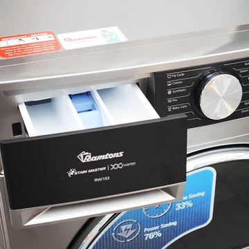 FRONT LOAD FULLY AUTOMATIC 12KG WASHER 1400RPM – RW/153, image 2