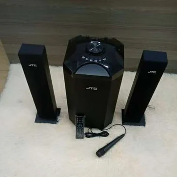 JTC J-801 Pro 2.1CH Home Theater Sub Woofer Speaker – 12000W PMPO + MIC, 100V – 240V 50/60Hz