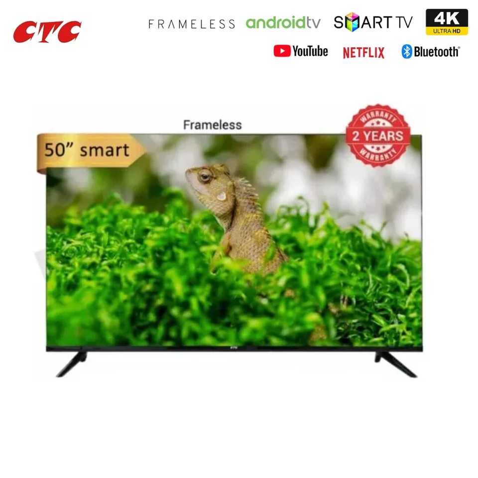 CTC 50″ FRAMELESS 4K UHD Smart Android TV — JayBright Technologies