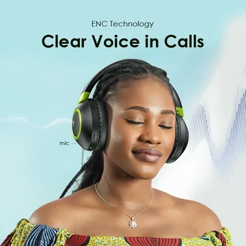 oraimo BoomPop 2 ENC Over-Ear Wireless Headphones, image 3