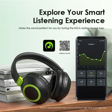 oraimo BoomPop 2 ENC Over-Ear Wireless Headphones, image 7