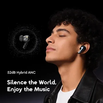 oraimo SpaceBuds 2 AI Smart 45hrs Playtime True ANC Wireless Earbuds, image 16
