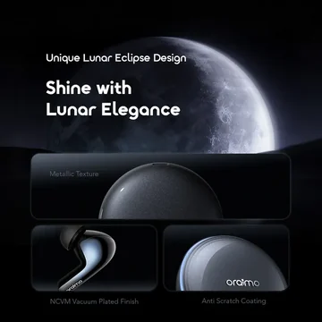 oraimo SpaceBuds 2 AI Smart 45hrs Playtime True ANC Wireless Earbuds, image 11
