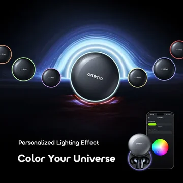 oraimo SpaceBuds 2 AI Smart 45hrs Playtime True ANC Wireless Earbuds, image 10