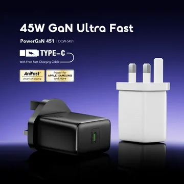 oraimo PowerGaN 451 45W Gan Ultra Fast Wall Charger, image 2