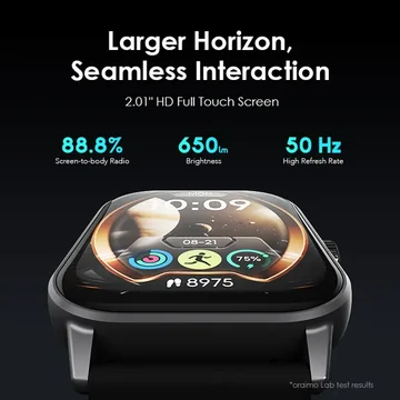 oraimo Watch 5 2.01″ HD Panda Glass 1ATM Smart Watch OSW 805, image 11