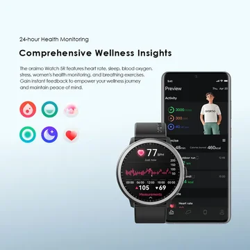 oraimo Watch 5R 1.43” Amoled IP68 Smart Watch, image 7
