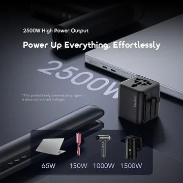 oraimo PowerOmni 251 2500W Multi-Plug Travel Converter, image 6