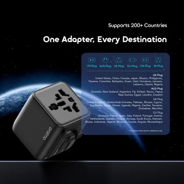 oraimo PowerOmni 251 2500W Multi-Plug Travel Converter, image 4