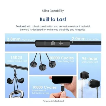 oraimo Halo Airy Type-C Half In-ear Wired Headphones OEP650, image 5