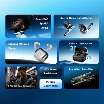 oraimo SpaceBuds Neo+ ANC Spatial Audio True Wireless Earphones, image 10