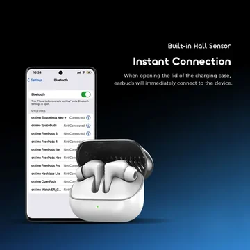oraimo SpaceBuds Neo+ ANC Spatial Audio True Wireless Earphones, image 3