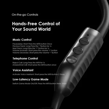 oraimo OpenCirclet 2 IPX5 Steps Tracking Open-Ear Earphones, image 4