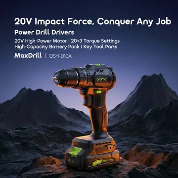 oraimo MaxDrill 20V Cordless Versatile Power Drill Driver, image 2