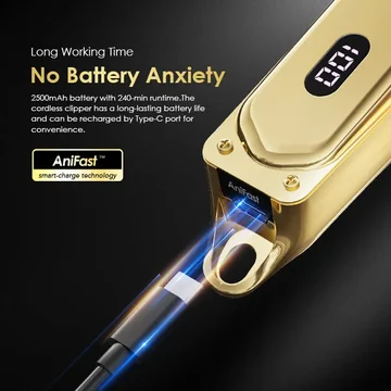 oraimo Smart Clipper 2 Gold Professional Hair Clipper, image 5