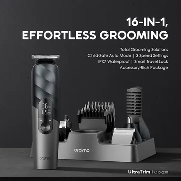 oraimo UltraTrim 16-In-1 Complete Family Grooming Kit, image 2