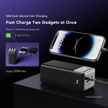 oraimo PowerNova Q41 35W Ultra Fast Charging 40000mAh Power Bank, image 4